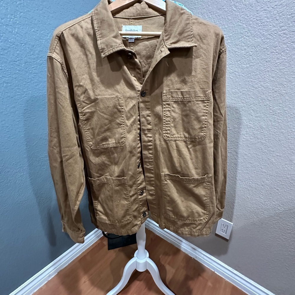 Goodfellow & Co tan work shirt. Country side, Urban, utility, Americana - Picture 2 of 10